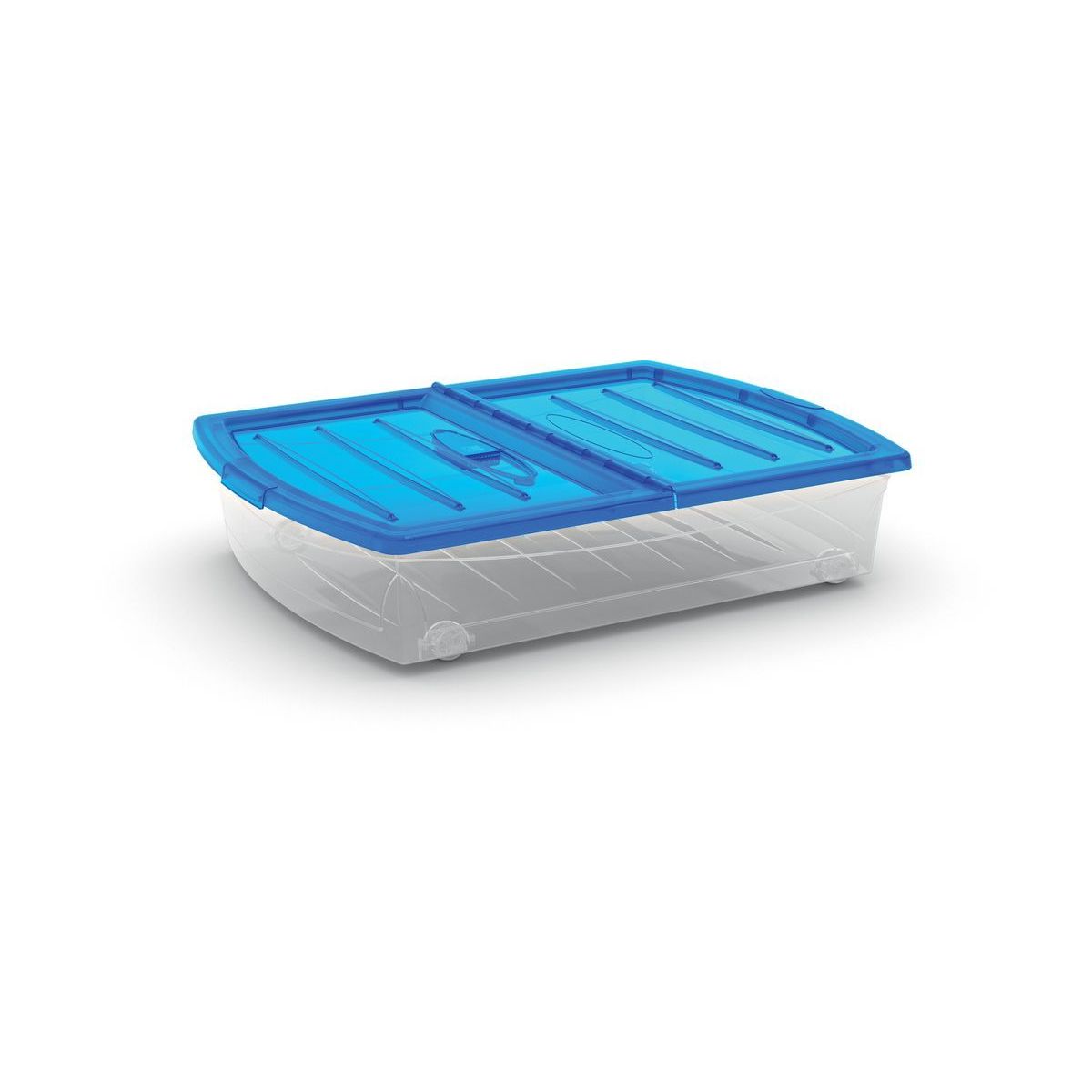 KIS Úložný box SPINNING BOX XL 56l, modré veko