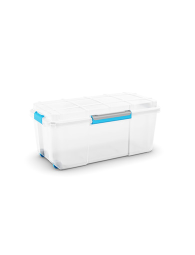 KIS Scuba box L biely, 74 l, modré zatváranie