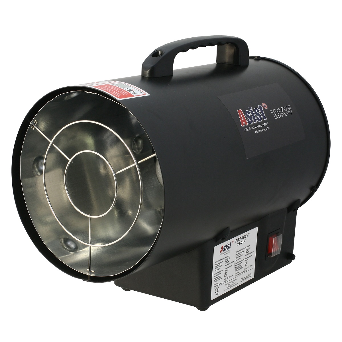 ASIST Teplovzdušná plynová turbína 15kW s regulátorom a hadicou Poškodený obal: Nie