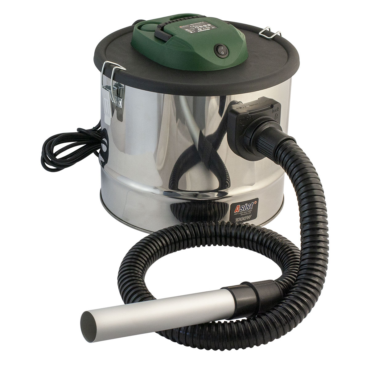 ASIST Vysávač popola 1000W, 15L, nerez Poškodený obal: Nie