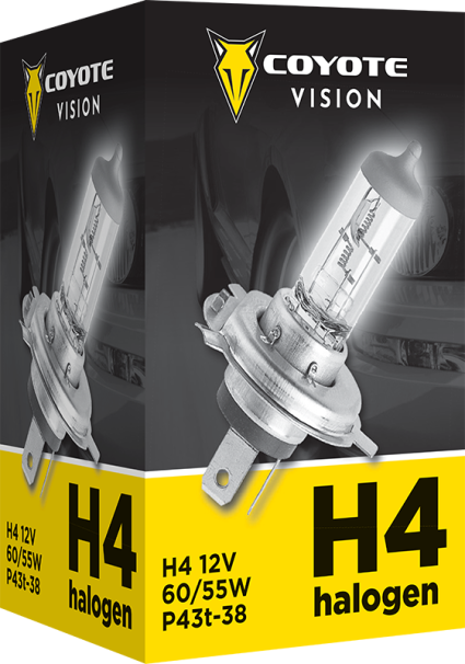 Žiarovka 12V H4 60 55W COYOTE VISION