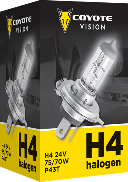 Žiarovka 24V H4 7570W COYOTE VISION