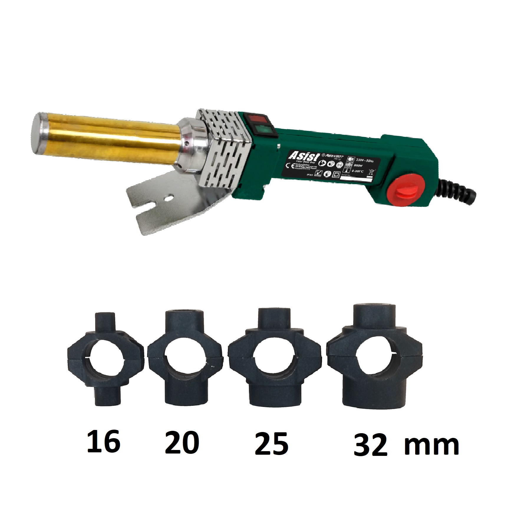 ASIST AE6V80T Zváračka plastových rúrok s hrotom, 800 W
