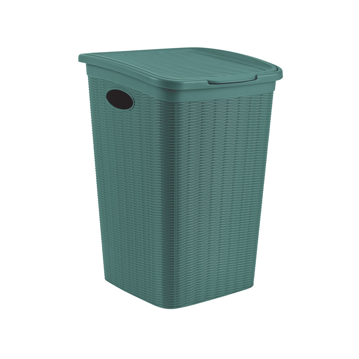 STEFANPLAST Kôš na bielizeň 50 l, 38 × 37 × 54,5 cm, zelenošedý