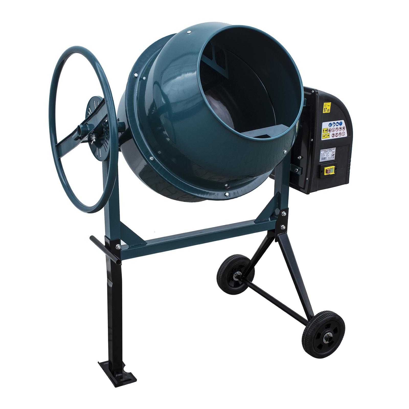 XTLINE Stavebná miešačka v rozloženom stave, 550 W, 125 l