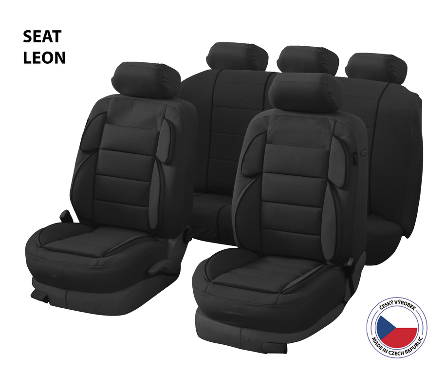 Autopoťahy Perfetto YL pre Seat Leon – čierne