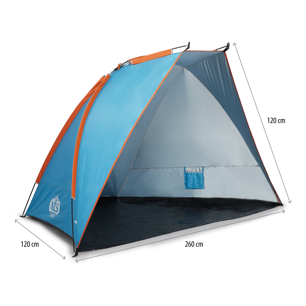 NC8030 MODRO-ORANŽOVÝ PLÁŽOVÝ STAN NILS CAMP