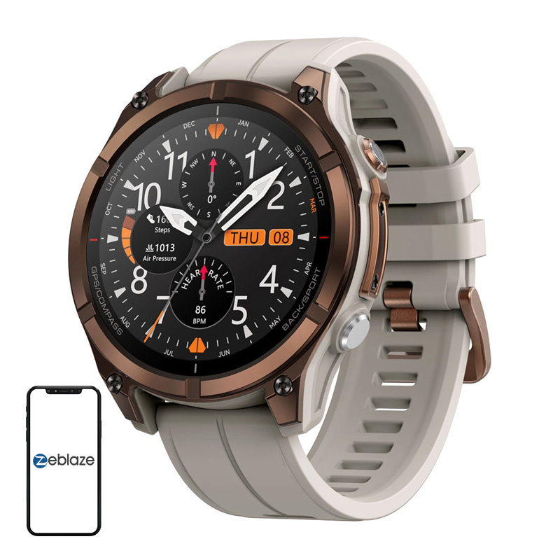 Inteligentné hodinky Zeblaze Stratos 4 Pro (hnedé)
