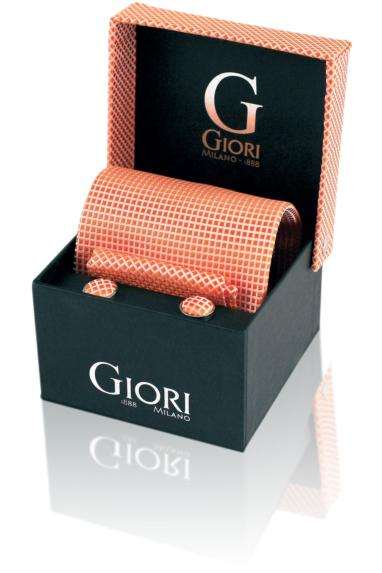 Giori Milano Kravata sada - losos