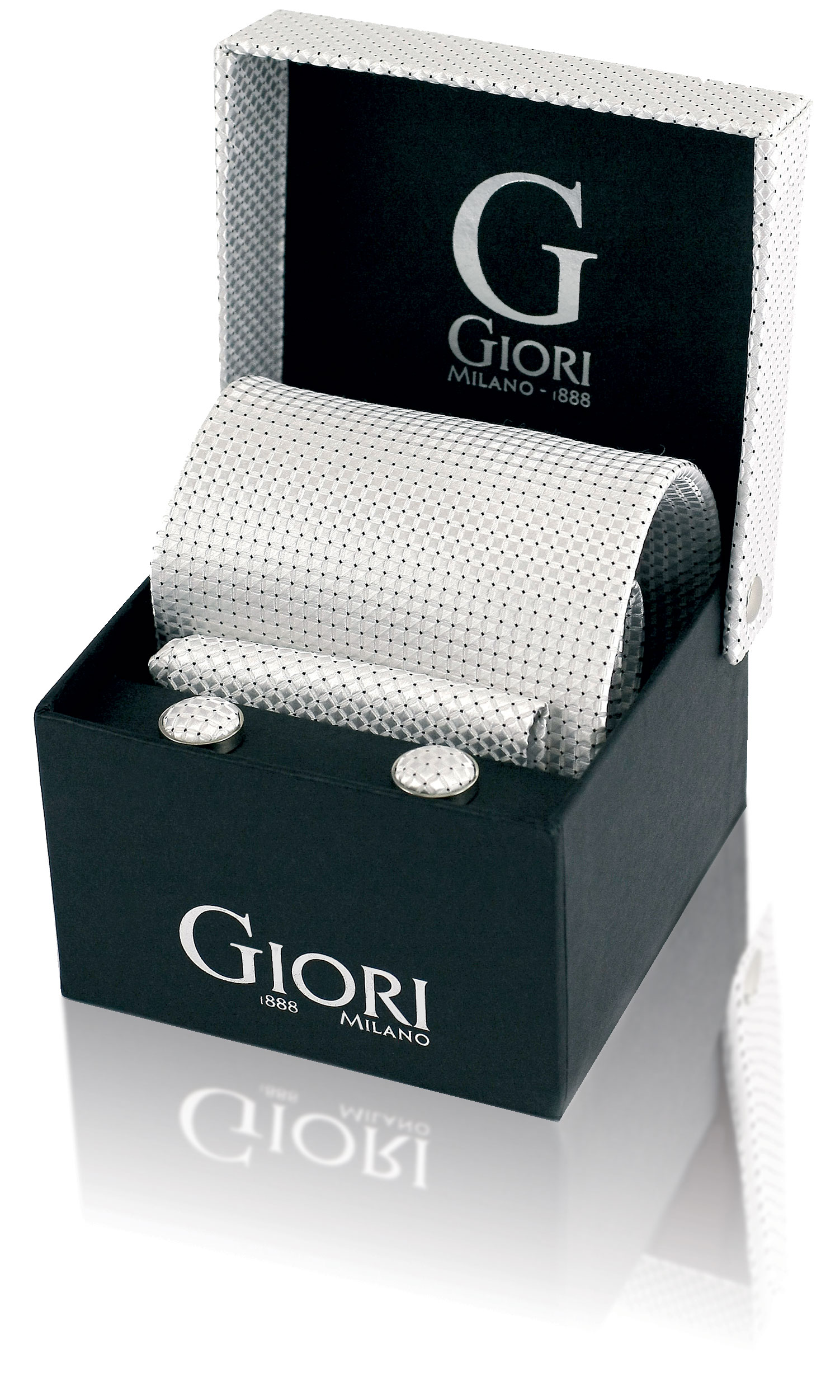 Giori Milano Kravata sada - biela