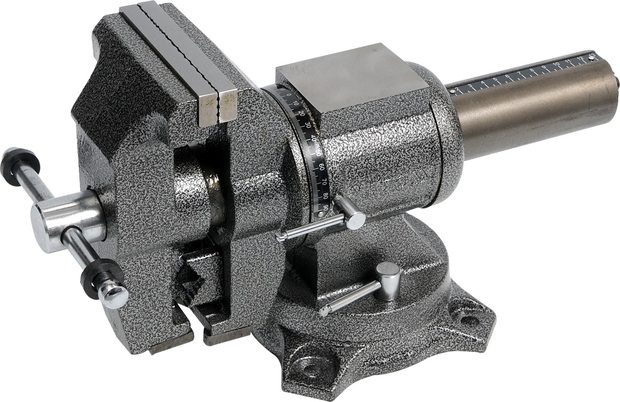 YATO Zámočnícky otočný zverák 125 mm, 20 kg, s nastavením polohy