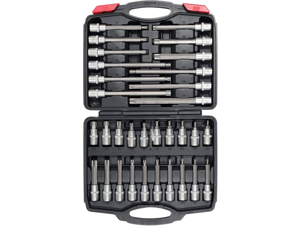 YATO Sada bitov Torx 1/2", T20 – T70, 32 ks