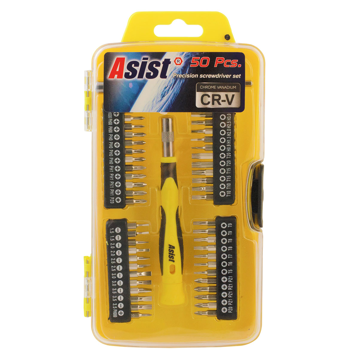 ASIST Sada bitov s nástavcami 50 ks, CR-V