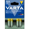 Nabíjacia batéria VARTA Recharge Accu Recycled 4 AAA 800 mAh