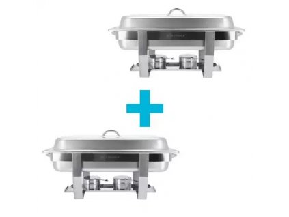Technica Chafing dish, ohřívač 9l 605x370x240 mm sada 2ks