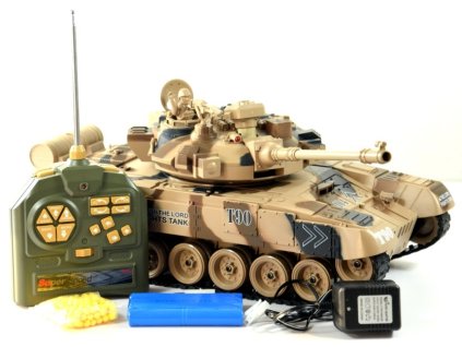 Zegan RC Tank T90 na dálkové ovládání, nabíjecí 6112-1 II jakost