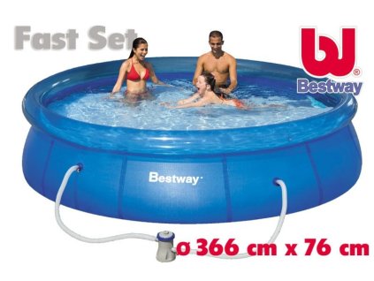 Bazén Bestway 366 x 76 cm s kartušovou filtrací