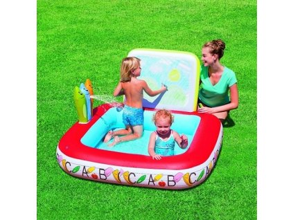 BESTWAY 52184 Bazén s tabulí a fontánou 132x132x81 cm
