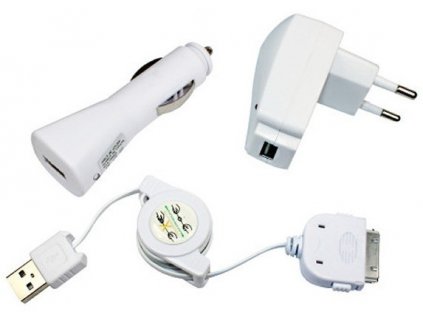 GNT USB nabíječka do auta + síťová