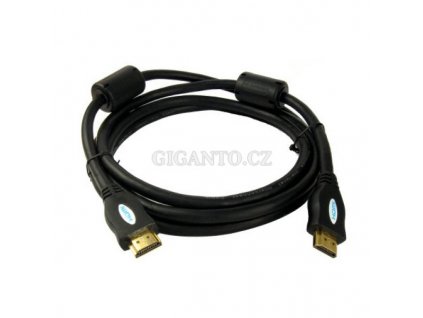 Propojovací kabel HDMI - HDMI 19 pin GOLD 2m