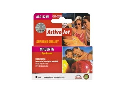 Cartridge Canon CLI-521M magenta (10ml) s čipem ACTIVEJET