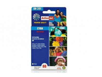 HP AH-391 modrá č.88XL (35 ml.) ActiveJet