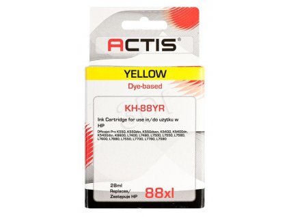 HP AH-391 žlutá  č.88XL (28 ml.) ACTIS