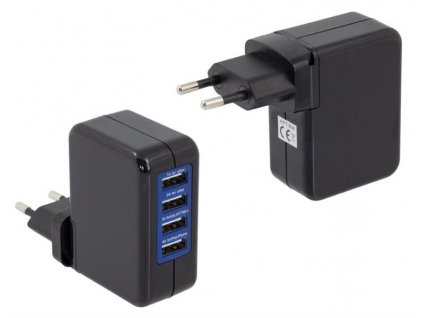 Nabíječka cestovní 4x USB 2,1A