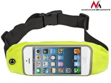 Maclean Brackets sportovní bederní pouzdro telefon 5,7"- ledvinka žlutá