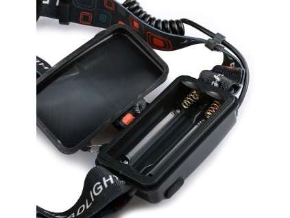 Čelová lampa 3 x CREE LED + příslušenství ZDARMA, nabíjecí