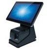 Elo mPOS flip stand, can house 3" printer, compatible with expansion module (E923781) and 10/15 inch i-series, White. Stand only (printer not included)