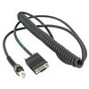 CABLE - RS232: DB9 FEMALE CONNECTOR,9 FT.(2.8M) COILED,TXD ON 2,12V (REQUIRES 12V POWER SUPPLY),LOW TEMP -30C