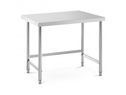 Pracovní stůl z ušlechtilé oceli - 100 x 70 cm - nosnost 92 kg - Royal Catering