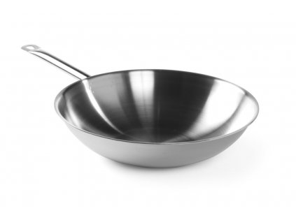 Wok pánev 3vrstvá - bez poklice, HENDI, o360x(H)90mm