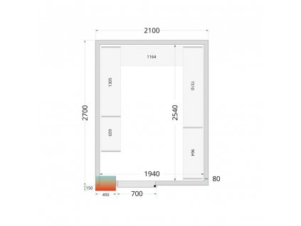 TEFCOLD CR 210x270x220  TEFCOLD CR 210x270x220