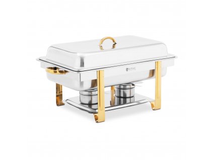 Chafing Dish - GN 1/1 - pozlacení - 9 l - palivové články: 2 - Royal Catering