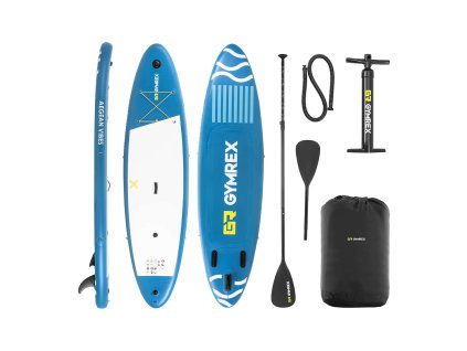 Stand Up Paddleboard - nafukovací - 125 kg - modrý - dvoukomorový - 333 x 82 x 12 cm