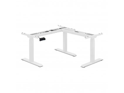 Výškově nastavitelný rohový rám psacího stolu - výška: 58–123 cm - šířka: 90–150 / 110–190 cm