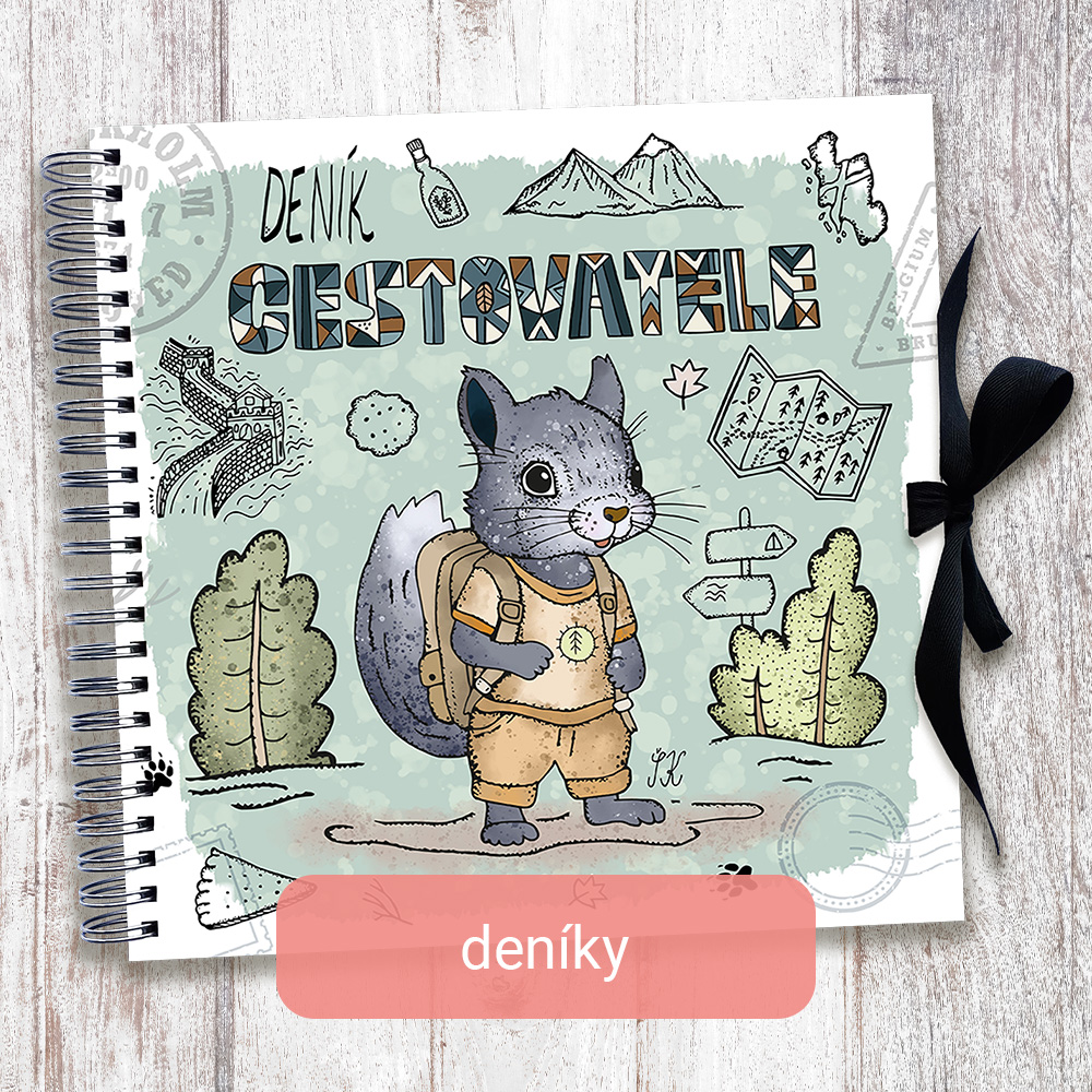 Originální deníky s autorskou ilustrací