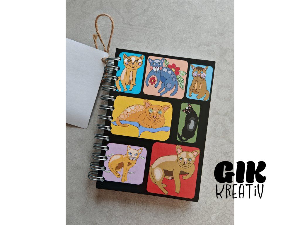 Zápisník - veselé kočky