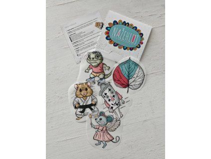 Sada nažehlovaček v obálce - různé