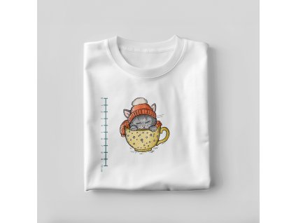 zimní kotě v šálku