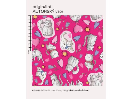 15933 kočky na fuchsiové