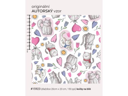 15923 kočky na bílé