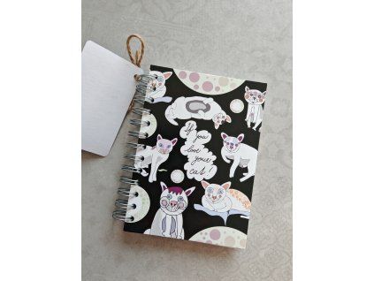 Zápisník - bílé kočky