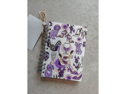 Zápisník - levandulový