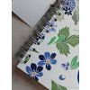 Zápisník - modré květy