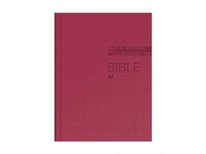 Bible: Český ekumenický překlad bez DTK, střední formát, pevná vazba - lesklá vínová