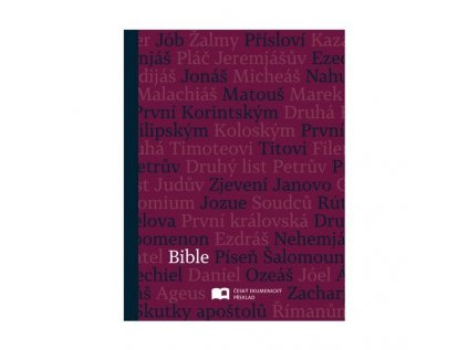 Bible: Český ekumenický překlad bez DTK, střední formát, pevná vazba - fialová