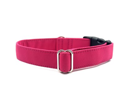 Obojek jednobarevný růžový tmavý